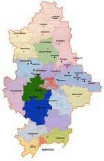 карта Донецкой области карта Донецкой области